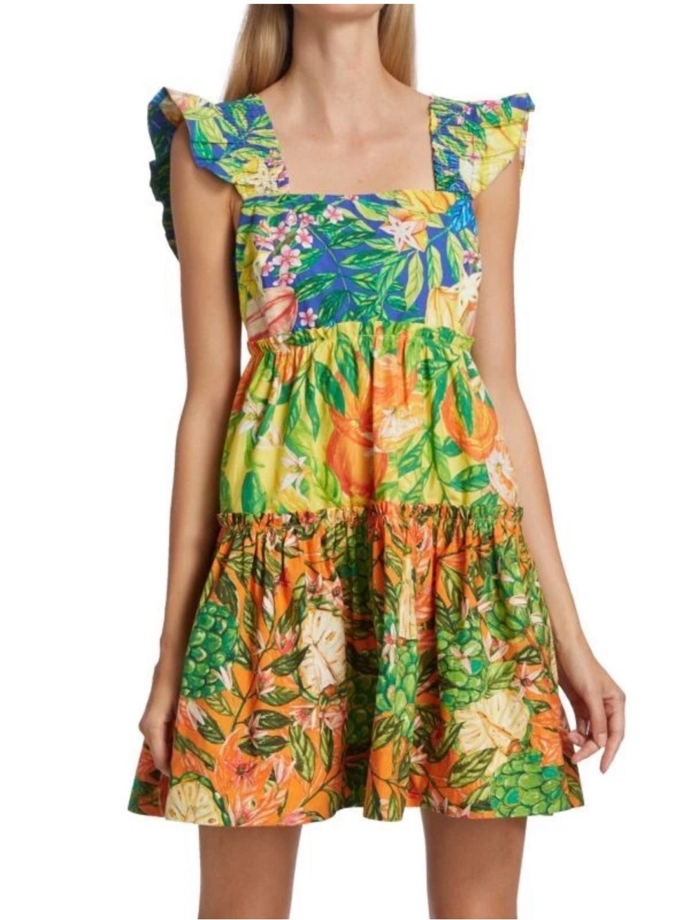 Farm Rio Caipirinha Mini Dress 100% Cotton Size XS